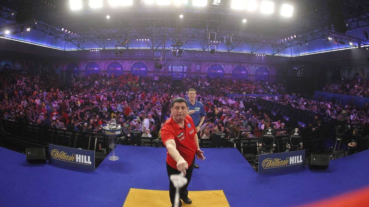 So sieht das "Bull's Eye" das Geschehen auf der Bühne und dahinter