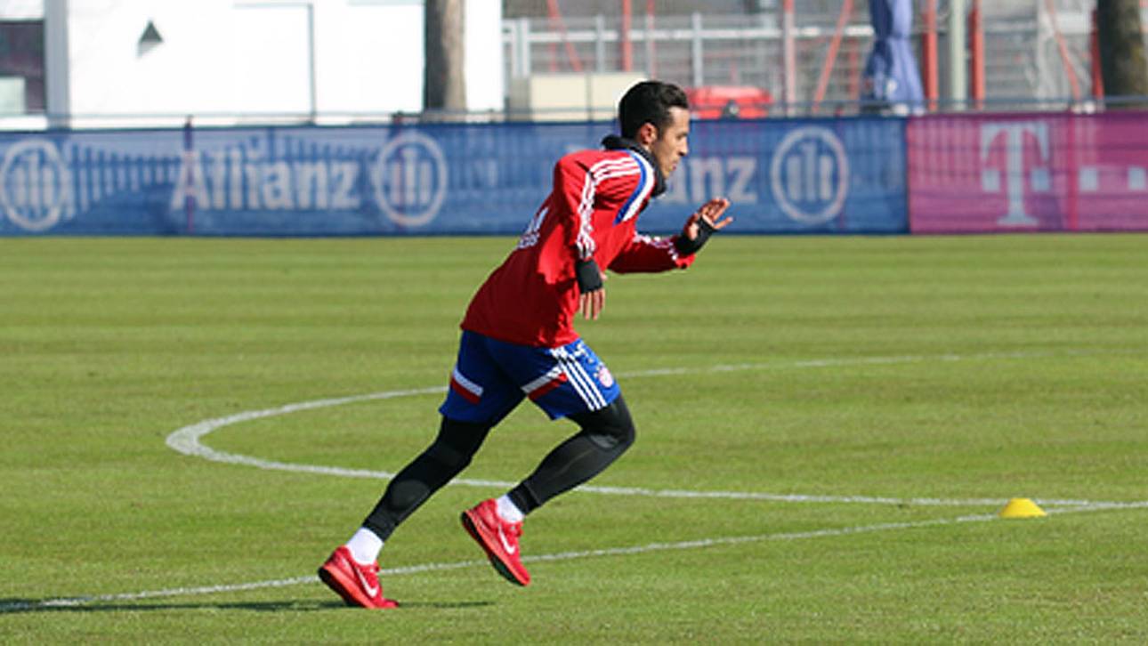 Thiago wieder im Training