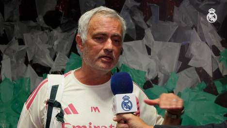 José Mourinho spricht nach Real Madrids Testspiel gegen Ferencvaros Budapest über die Leistung von Neuzugang Bernardo Silva. Vor allem körperlich sieht er noch Steigerungspotenzial.