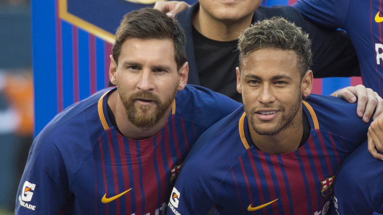 Messi verabschiedet Neymar