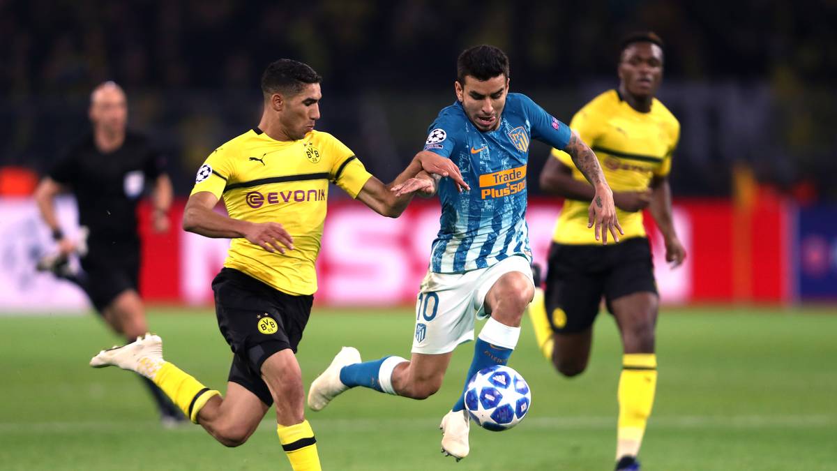 ACHRAF HAKIMI: Sorgte mit seinen Vorstößen auf der linken Seite immer wieder für Druck. Kein Zufall, dass alle Tore über diese Seite eingeleitet wurden, die letzten zwei von Hakimi direkt. Zu übermütig in der 66. Minute, als er Marco Reus den Ball vom Fuß klaute. Hinten gelegentlich mit Schwierigkeiten, wenn Atletico das Spiel mit Doppelpässen schnell machte. SPORT1-Note: 1,5