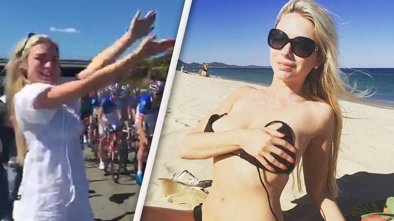 Playboy-Model sorgt fast für Unfall