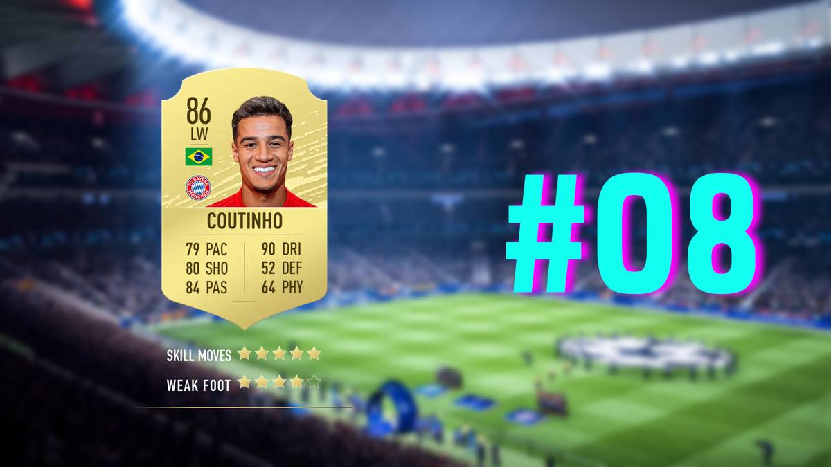 PLATZ 8: Coutinho (FC Bayern München) - 86