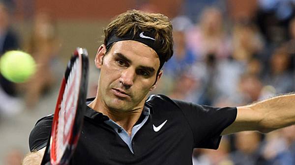 Roger Federer steht bei den US OPen in der zweiten Runde