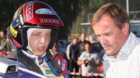 Mikko Hirvonen (links) könnte als Testfahrer bei Tommi Mäkinen anheuern