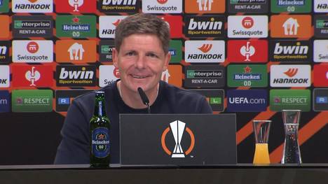 Oliver Glasner beschreibt seine Emotionen nach dem Finaleinzug und liefert kleine Spitze gegen West-Ham-Trainer.