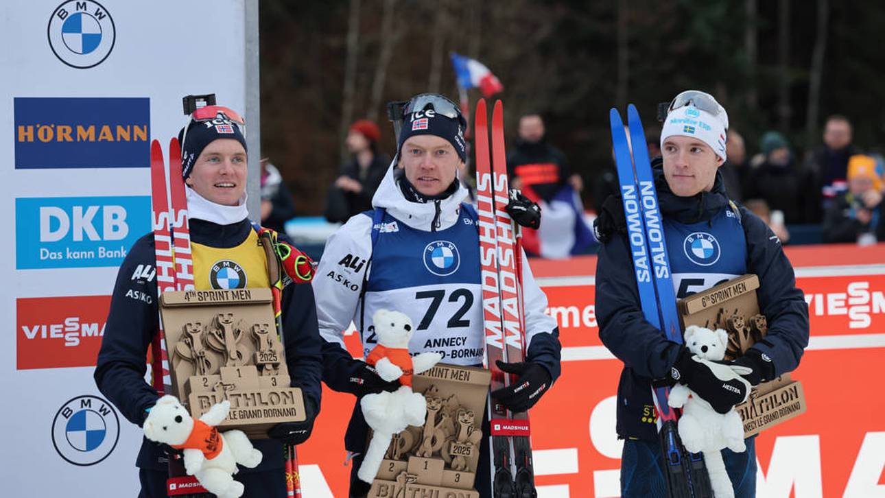Johan-Olav Botn (l.) fand seinen Teamkollegen Sivert Bakken (m.) tot auf dem Hotelzimmer