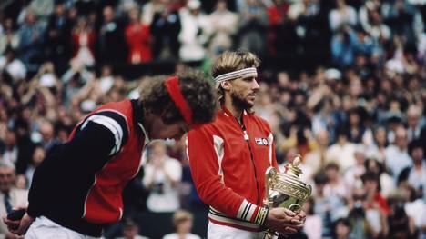 Björn Borg (r.) und John McEnroe prägten in den 80er Jahren den Tennissport entscheidend mit
