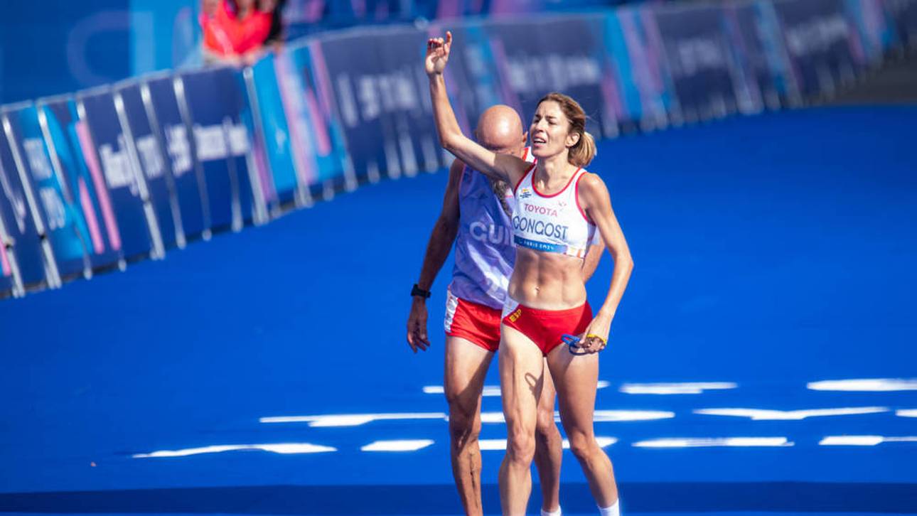 Eine menschliche Siegerin, trotz Disqualifikation: Die Spanierin Elena Congost