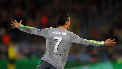 Cristiano Ronaldo jubelt gegen AS Rom