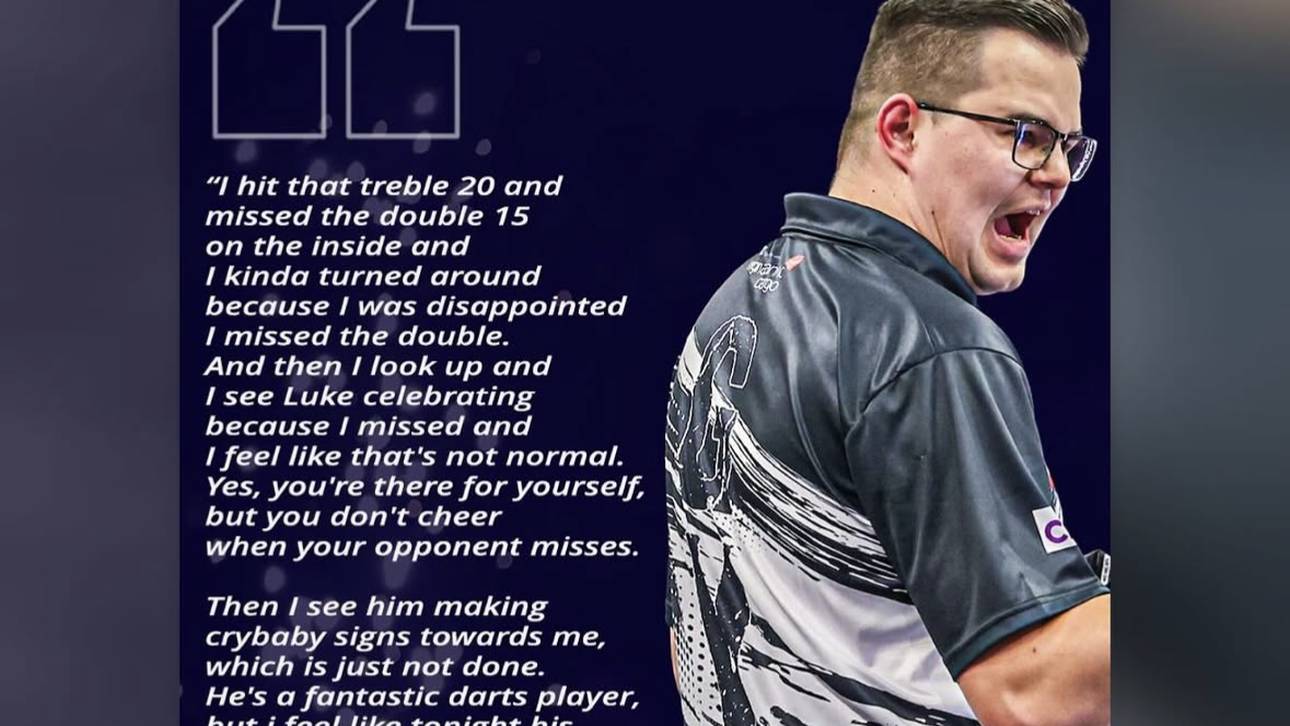Luke Littler macht sie über die Aussagen von Gian van Veen lustig