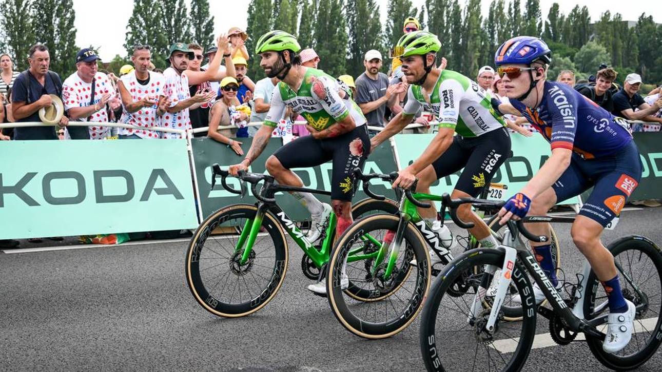 Fernando Gaviria Rendon stürzte im Finale der 12. Etappe schwer