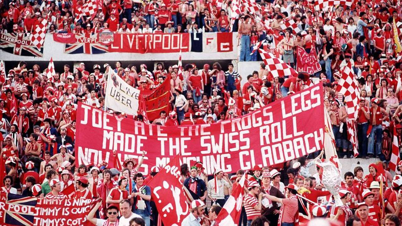 Das legendäre Banner der Reds-Fans