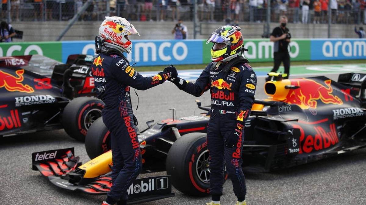 Max Verstappen (l.) und Sergio Pérez (r.) bescherten Red Bull in den USA die Startplätze 1 und 3
