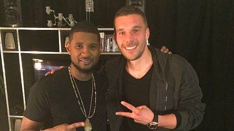Lukas Podolski hat einen neuen Buddy: Usher.