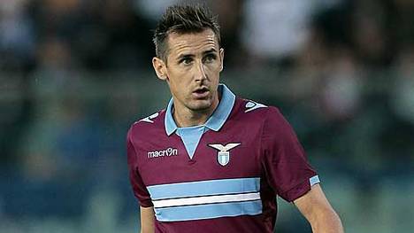 Miroslav Klose kassierte mit Lazio eine bittere Niederlage