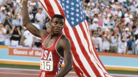Carl Lewis holte bei Olympia 1984 viermal Gold