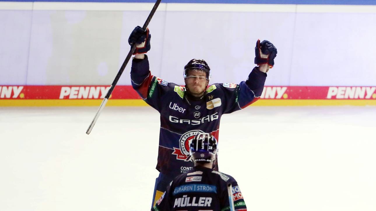 Berlins Matchwinner Leo Pföderl