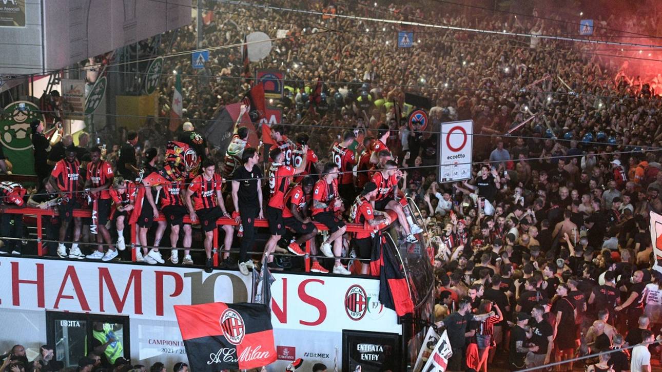 Milan feiert gigantische Meister-Party