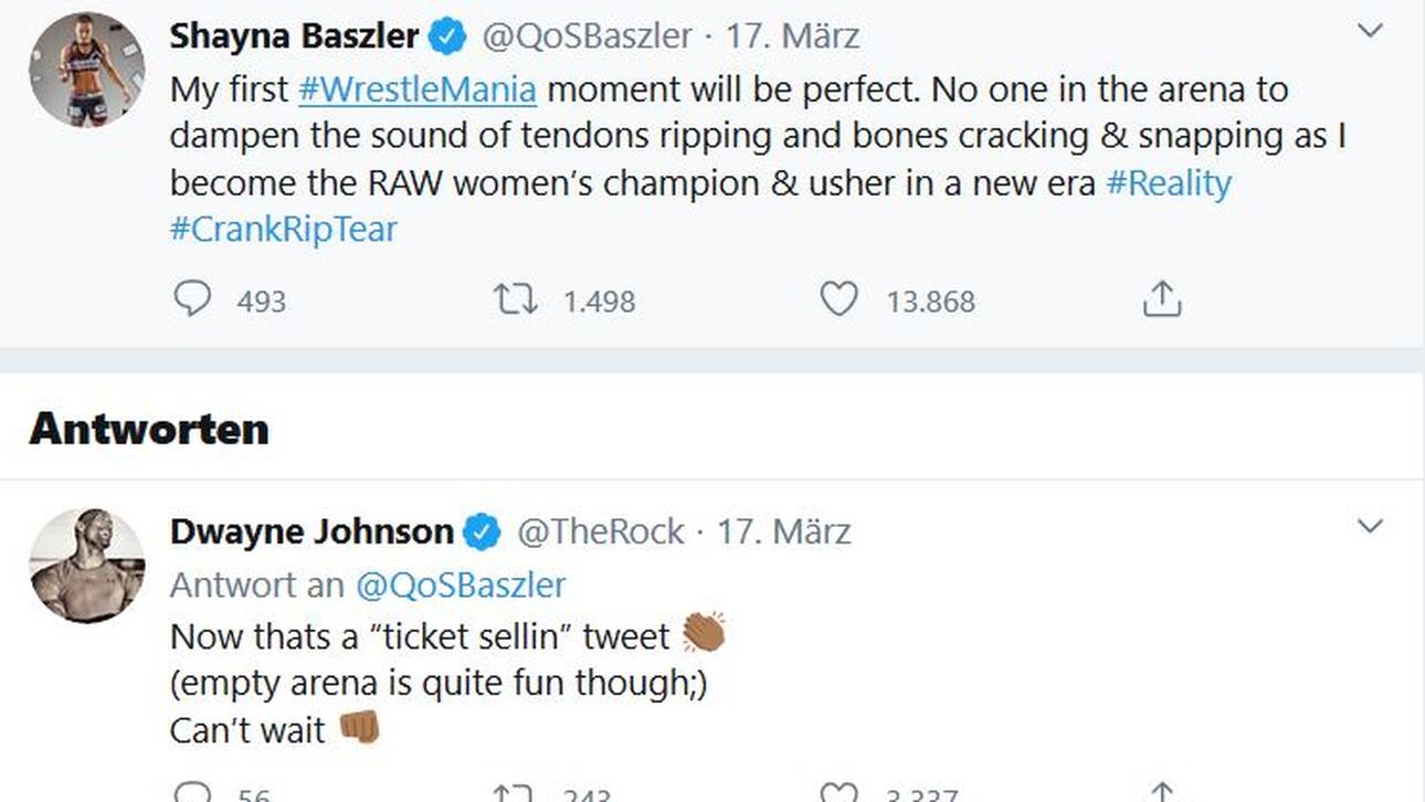 Shayna Baszler und The Rock