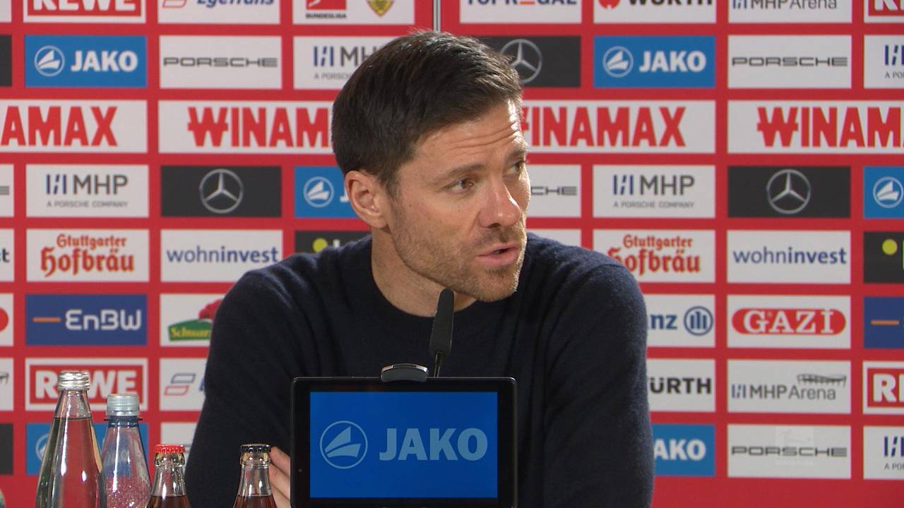 Xabi Alonso über das Unentschieden zwischen Stuttgart und Leverkusen.