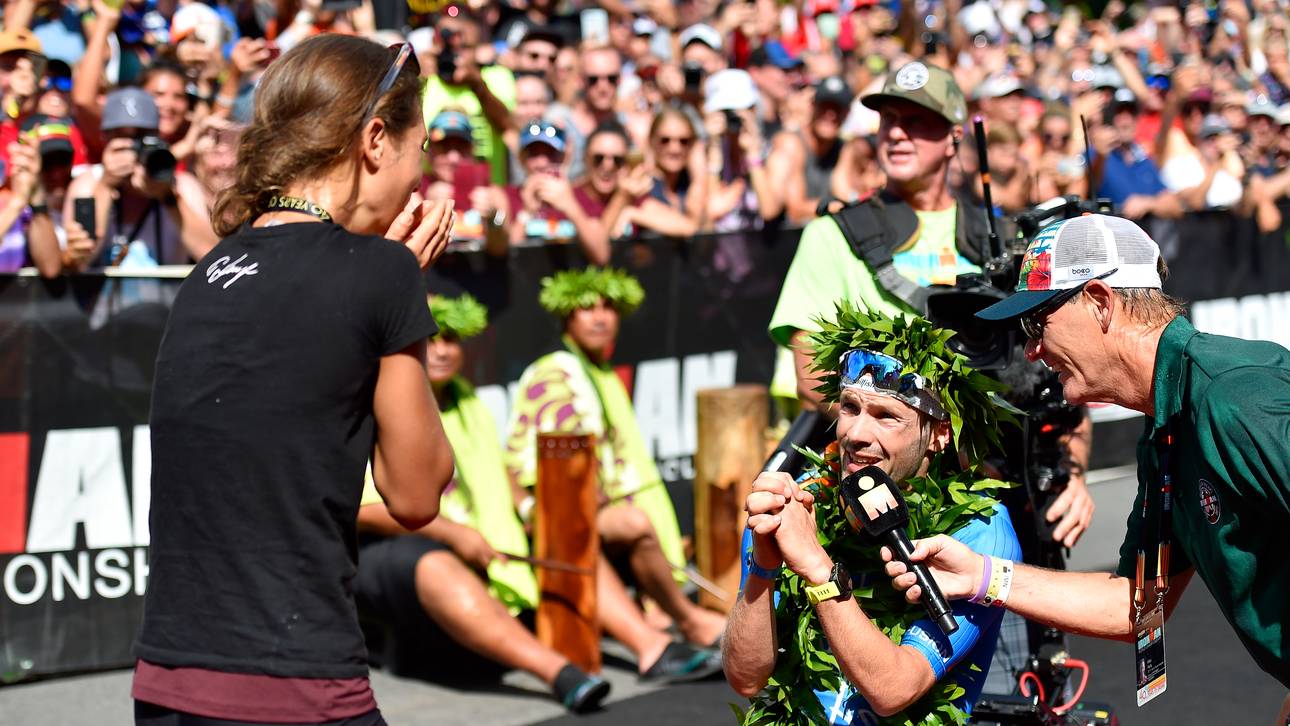 Heiratsantrag nach Sieg bei Ironman