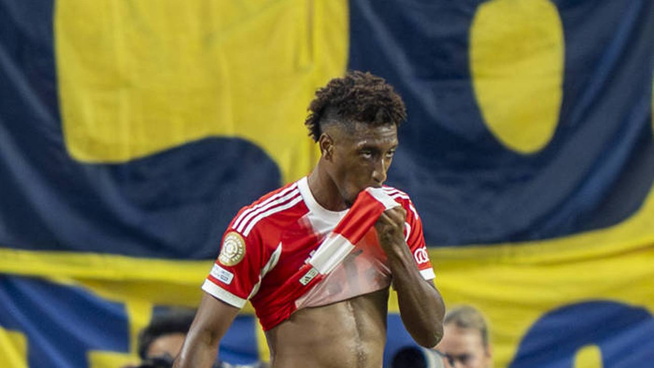 Kingsley Coman hat wohl kein Problem mit der Hitze