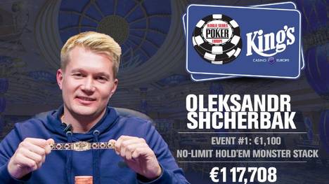 Oleksandr Shcherbak kann sich über ein WSOP-Bracelet freuen