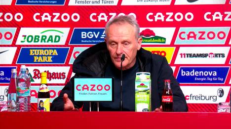 Christian Streich hadert mit den vergangenen Leistungen und spricht seiner Mannschaft die Leichtfüßigkeit ab. 