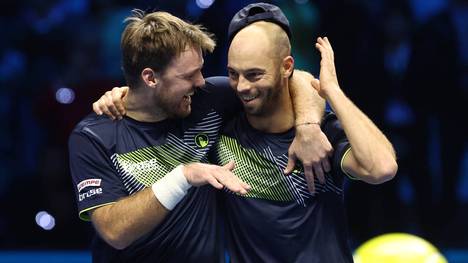 Kevin Krawietz (l.) und Tim Pütz triumphierten bei den ATP Finals in Turin