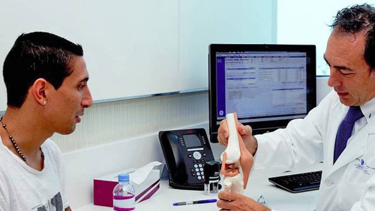 Di Maria beim Medizincheck