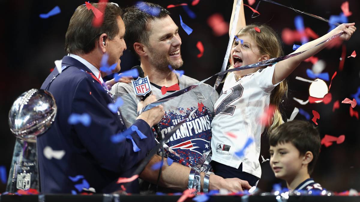 ... und feiert den Titel noch mehr als Brady selbst. Gut, für ihn ist es ja auch schon das sechste Mal