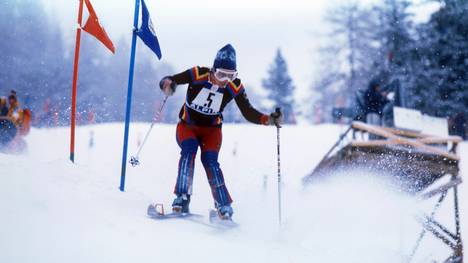 Rosi Mittermaier holte bei den Olympischen Winterspielen 1976 in Innsbruck zwei Goldmedaillen