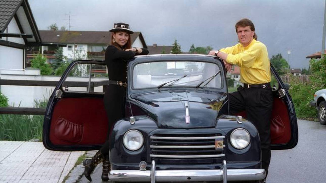 Lothar Matthäus (FC Bayern München) mit seiner Frau Lolita Morena