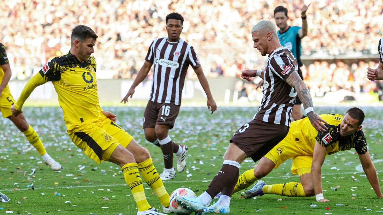 Wildes Spiel auf St. Pauli: BVB stolpert zum Auftakt