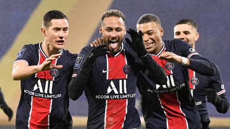 Auch Superstar Neymar traf beim Supercup-Sieg von Paris Saint-Germain gegen Olympique Marseille