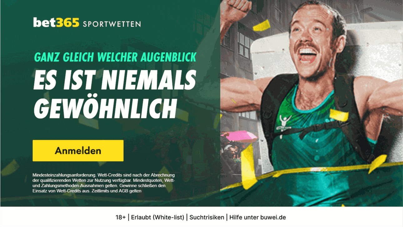 Bester Sportwetten Bonus 2025: Der Bet365 Bonus überzeugt mit fairen Bonusbedingungen