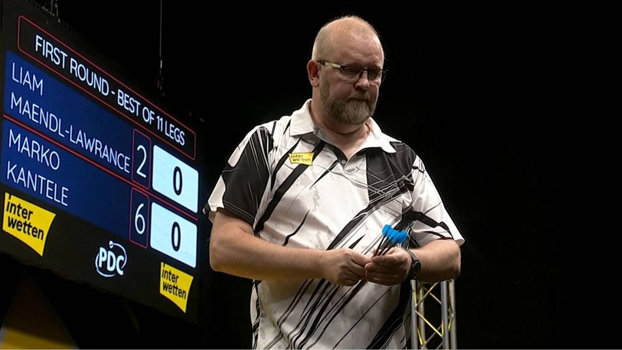 European Darts Matchplay: Liam Maendl-Lawrance verliert gegen Marko Kantele