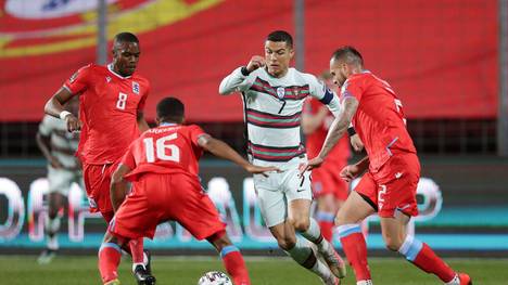Cristiano Ronaldo geriet mit Portugal in Luxemburg in Rückstand