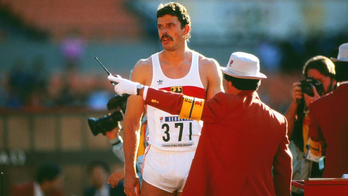 Jürgen Hingsen wurde bei Olympia 1988 in Seoul nach drei Fehlstarts disqualifiziert
