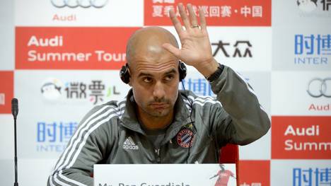 Pep Guardiola war mit dem FC Bayern in der Vorbereitung in China