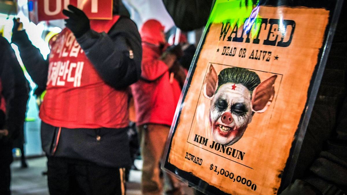 Auch das sind die Olympischen Spiele: Sie werden auch für politisch motivierte Proteste gegen Nordkorea-Machthaber Kim Jong-un genutzt