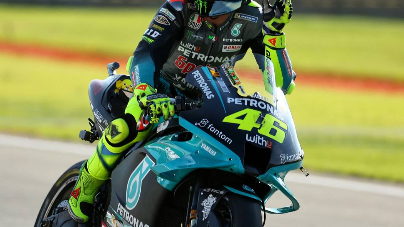 Rossi startet letztes Rennen von Platz zehn