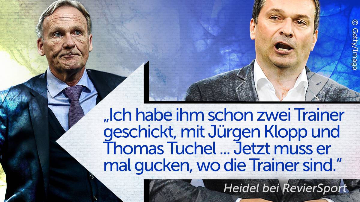 Christian Heidel kontert die Verbal-Attacke von BVB-Geschäftsführer Hans-Joachim Watzke