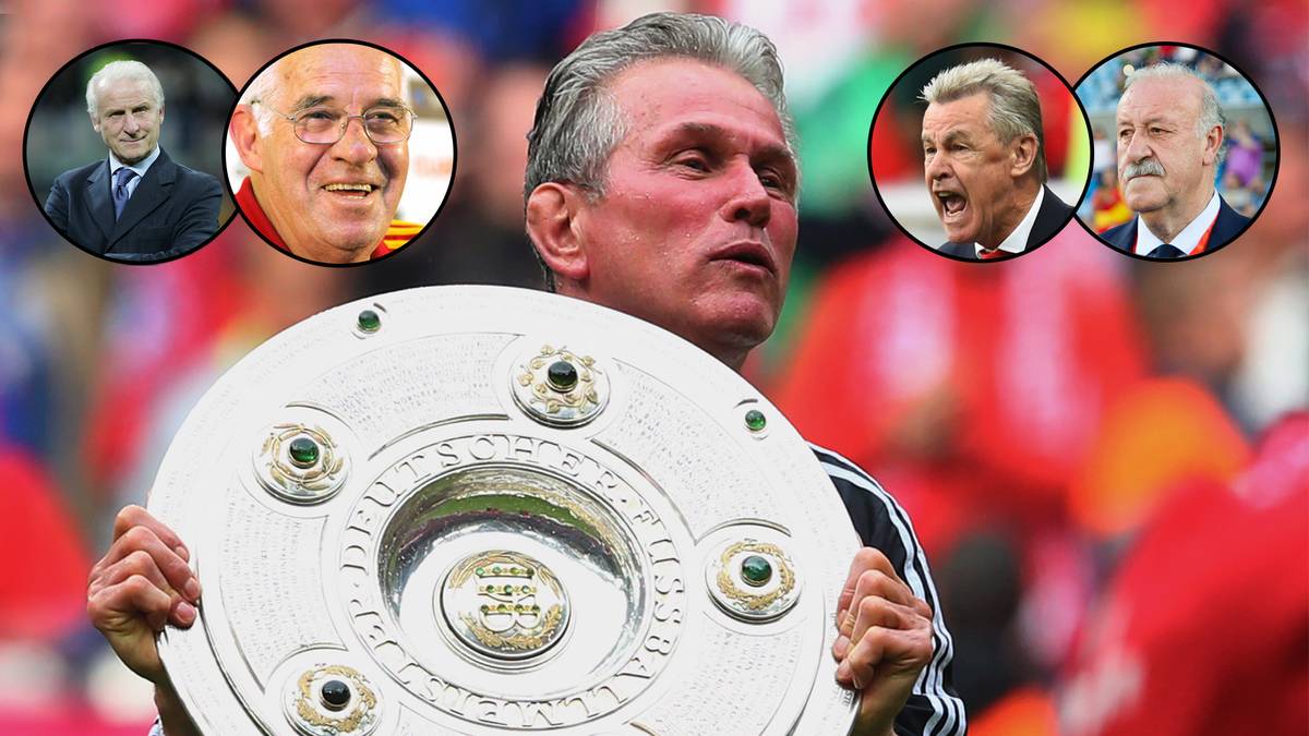 Mit 72 Jahren nimmt Jupp Heynckes zum vierten Mal auf der Trainerbank des FC Bayern Platz. Nach holprigem Saisonstart soll er die Bayern doch noch zum erfolg führen. SPORT1 zeigt andere Fußball-Trainer, die im Rentenalter Titel und Erfolge gefeiert haben