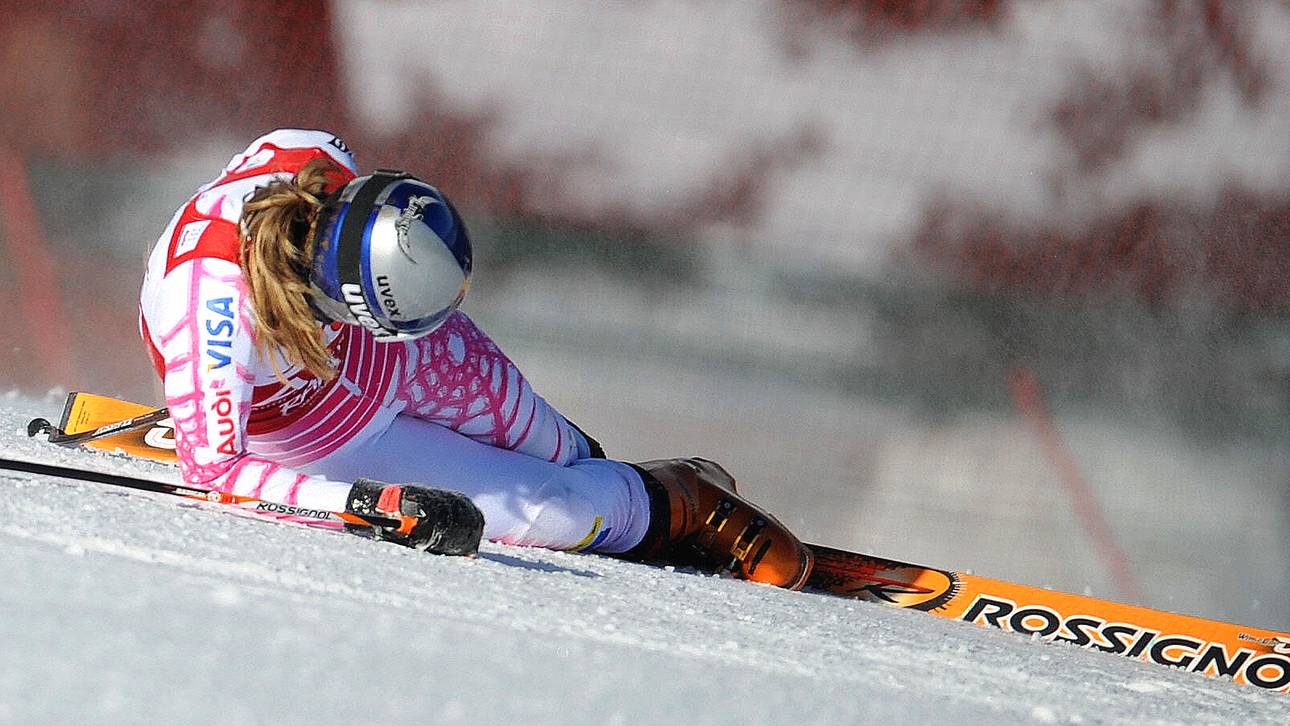 Vonn stürzt und verletzt sich