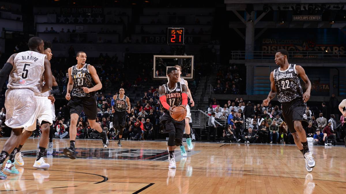 Besonders Andrew Wiggins sucht und findet der Deutsche