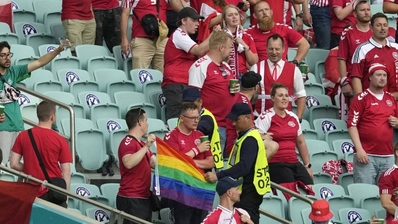 UEFA untersucht Zwischenfall mit Regenbogenfahne in Baku