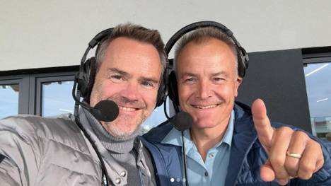 Volker Grube and Sven Fischer are the new biathlon commentator duo at ZDF