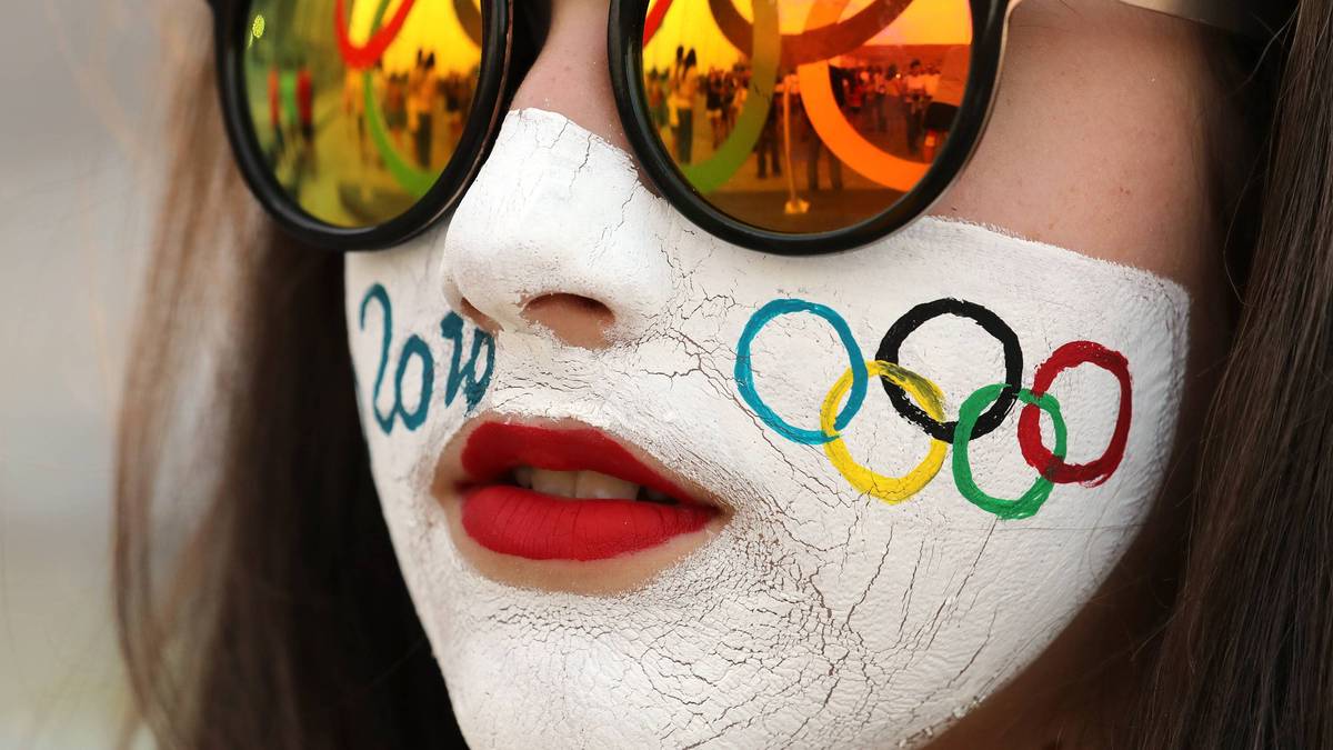 Bei ihr sitzt das Olympia-Make-Up perfekt